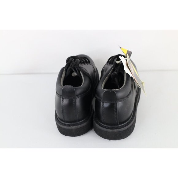 Deadstock Vintage Y2K Dickies Mens 10 Steel Toe Leather Oxford Work Shoes Black main image 8
